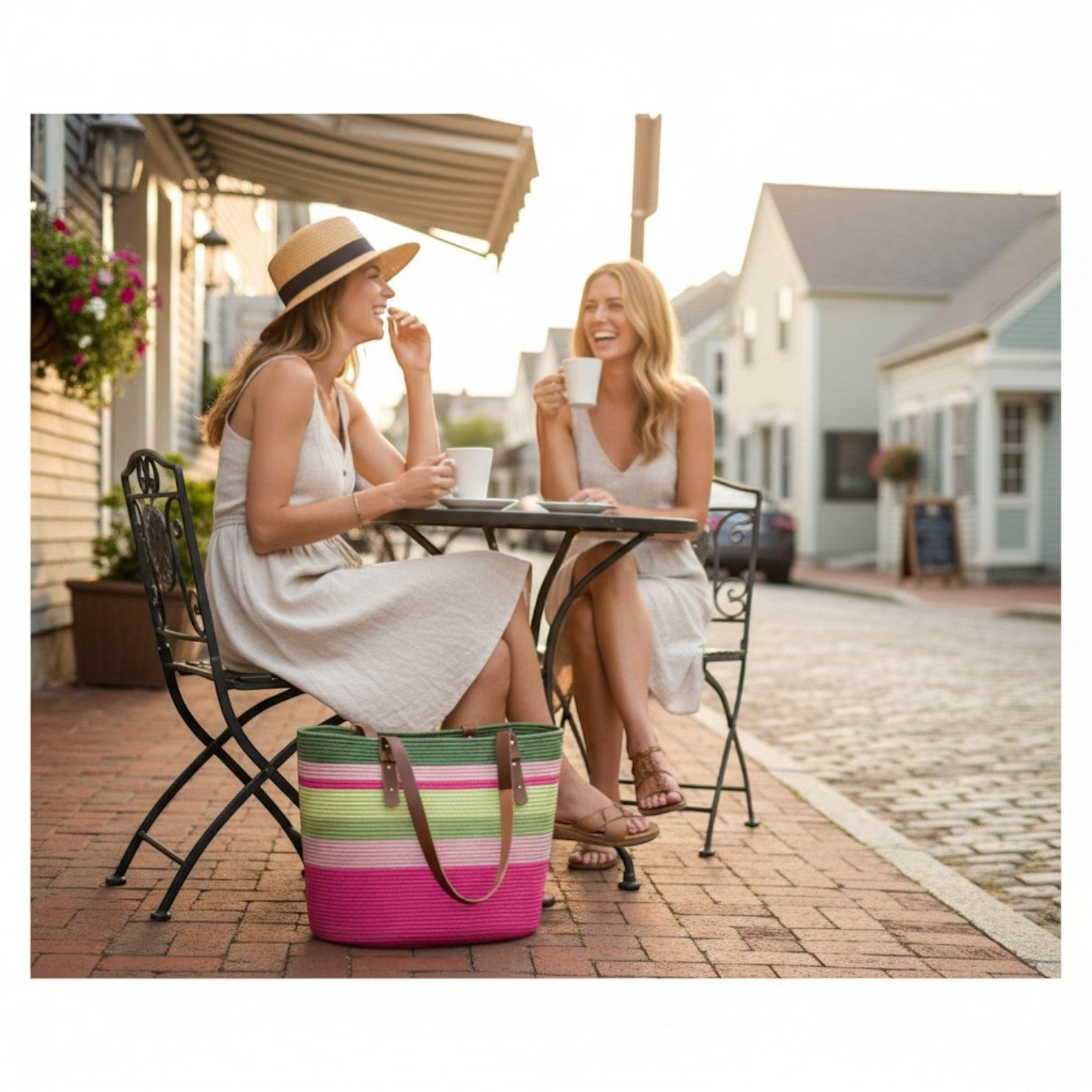 Calliope Tote w/ Leather Straps