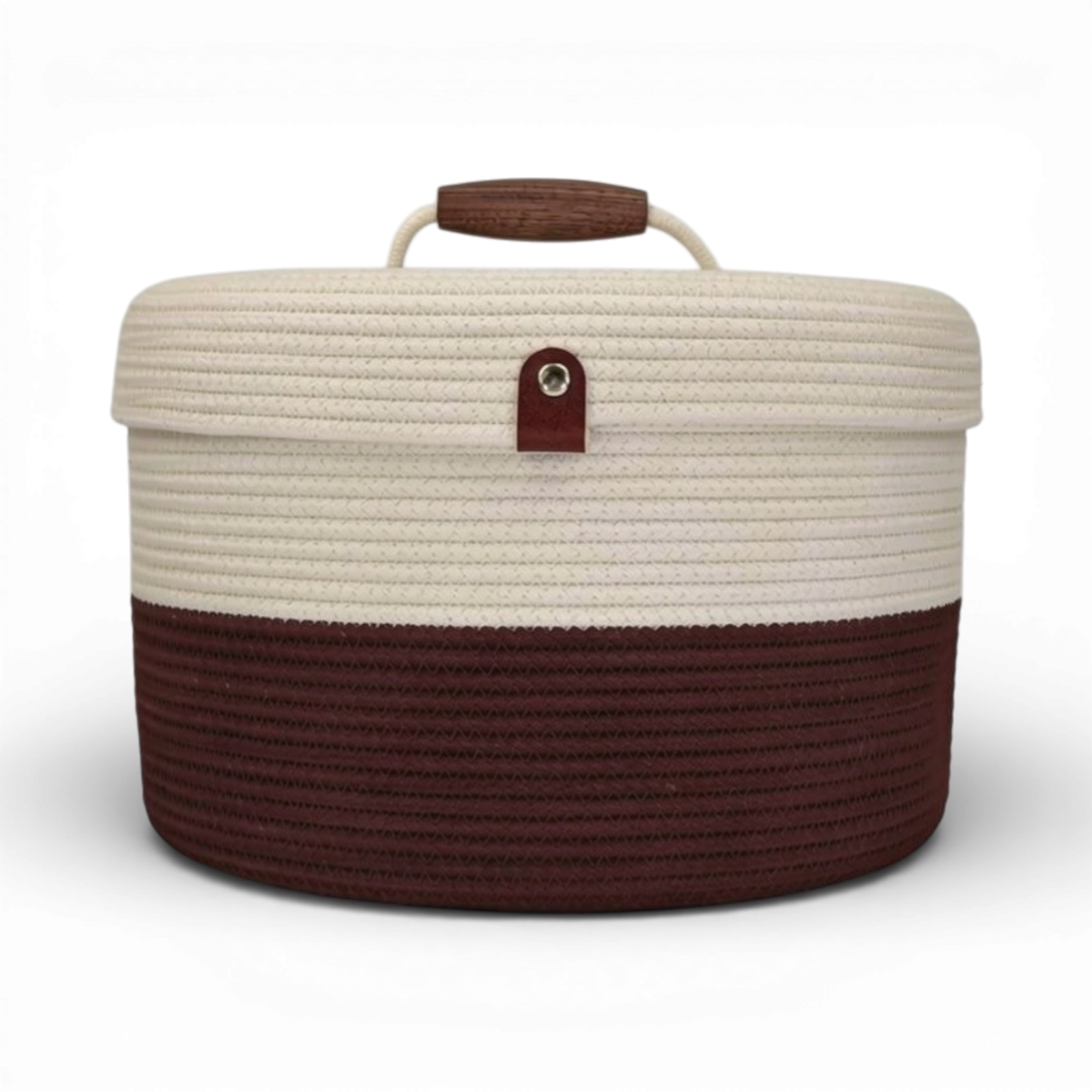 Delphinium w/ Rope Lid, Wood Handle