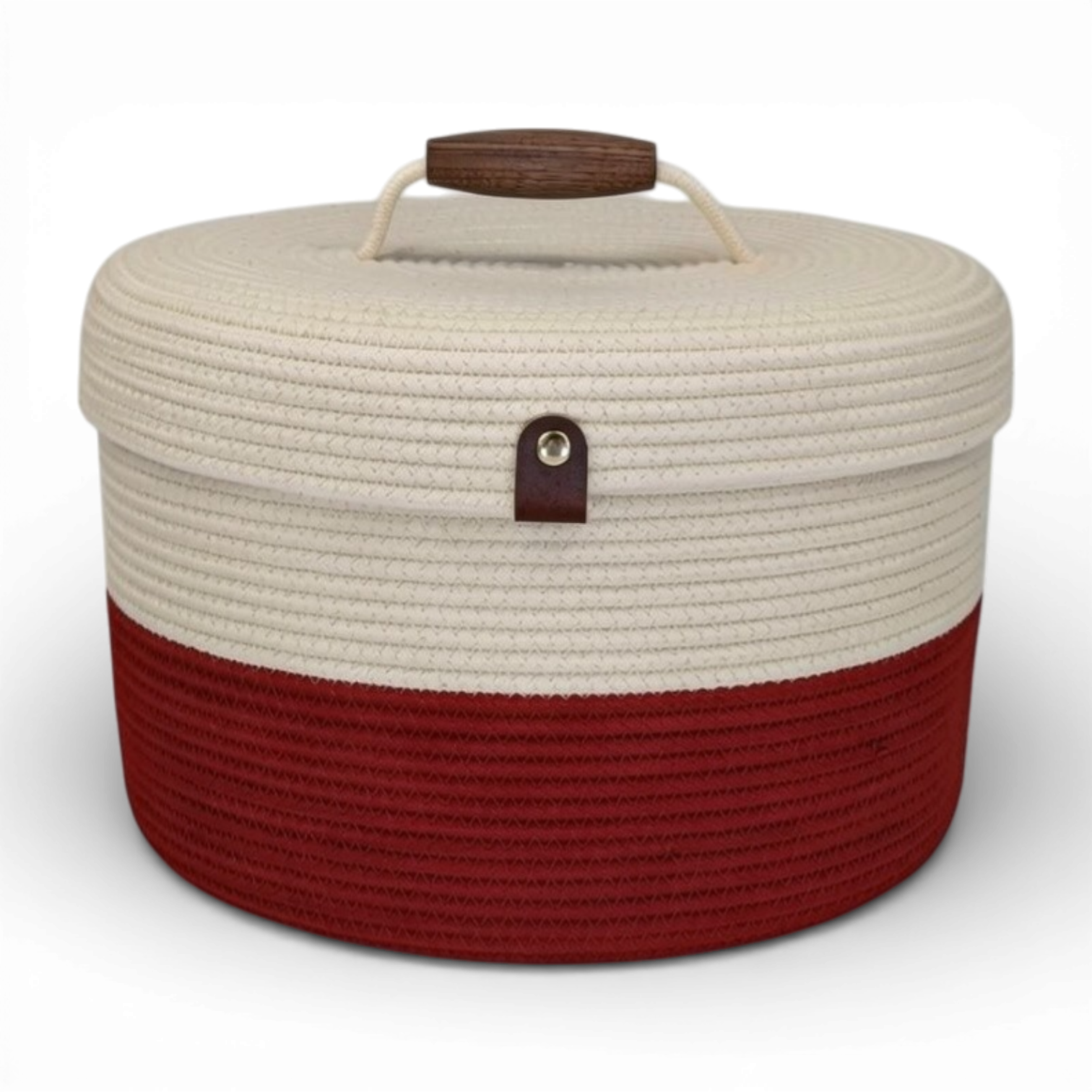 Delphinium w/ Rope Lid, Wood Handle