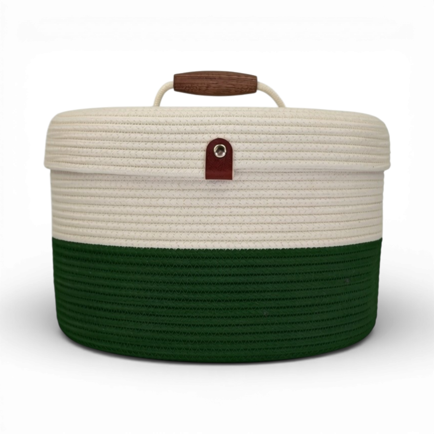 Delphinium w/ Rope Lid, Wood Handle