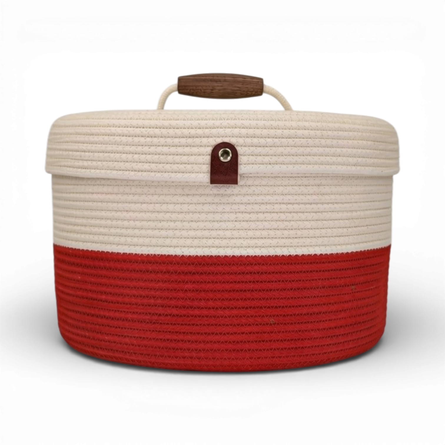 Delphinium w/ Rope Lid, Wood Handle