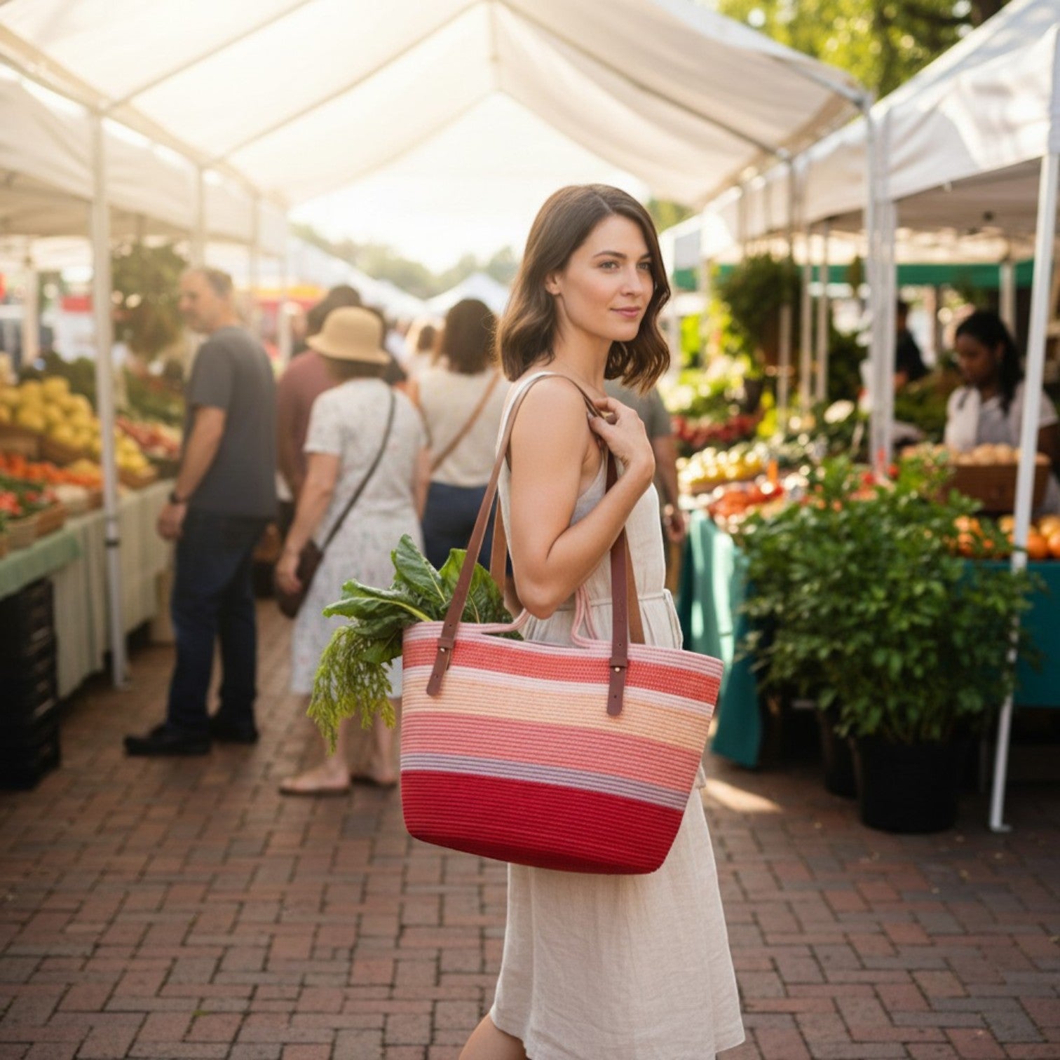 Calliope Tote w/ Leather Straps