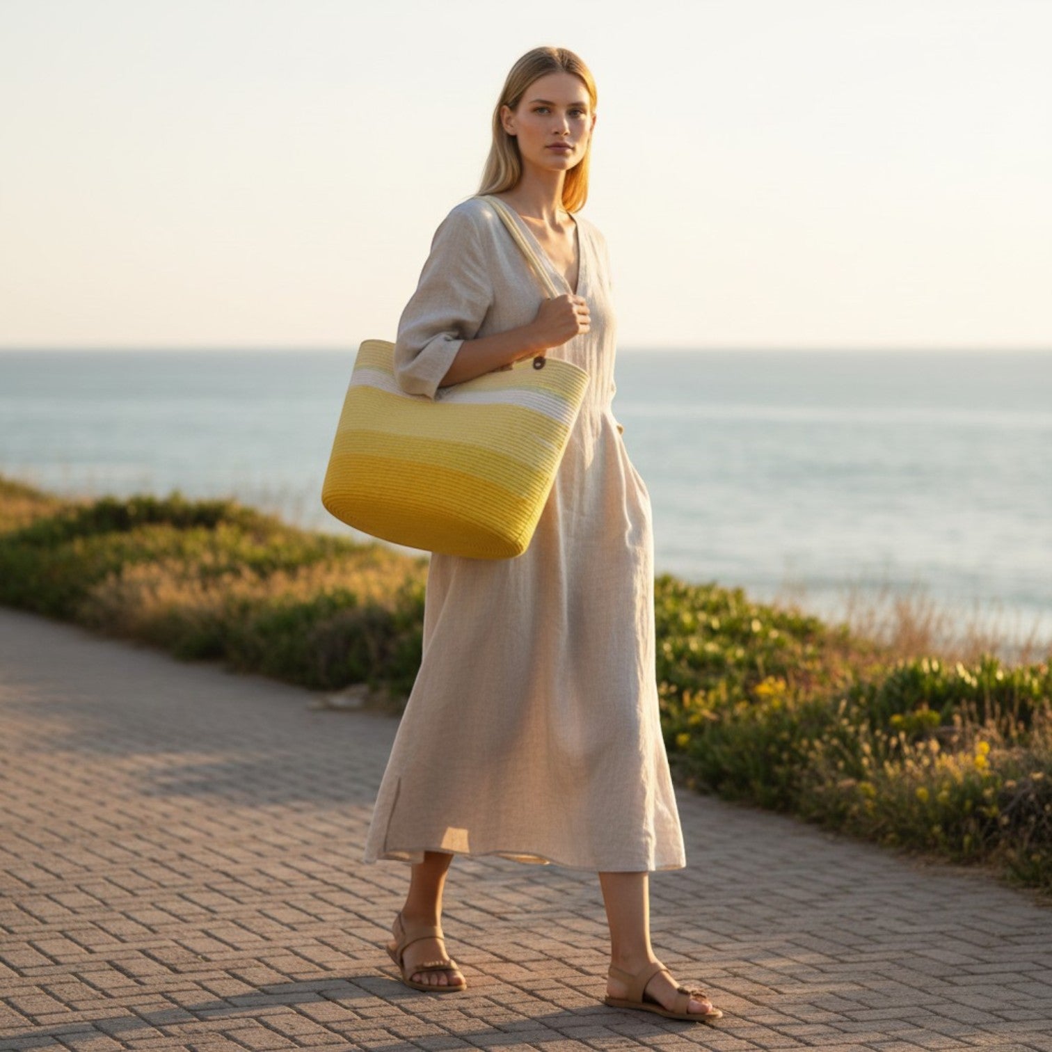 Calliope Tote w/ Rope Straps