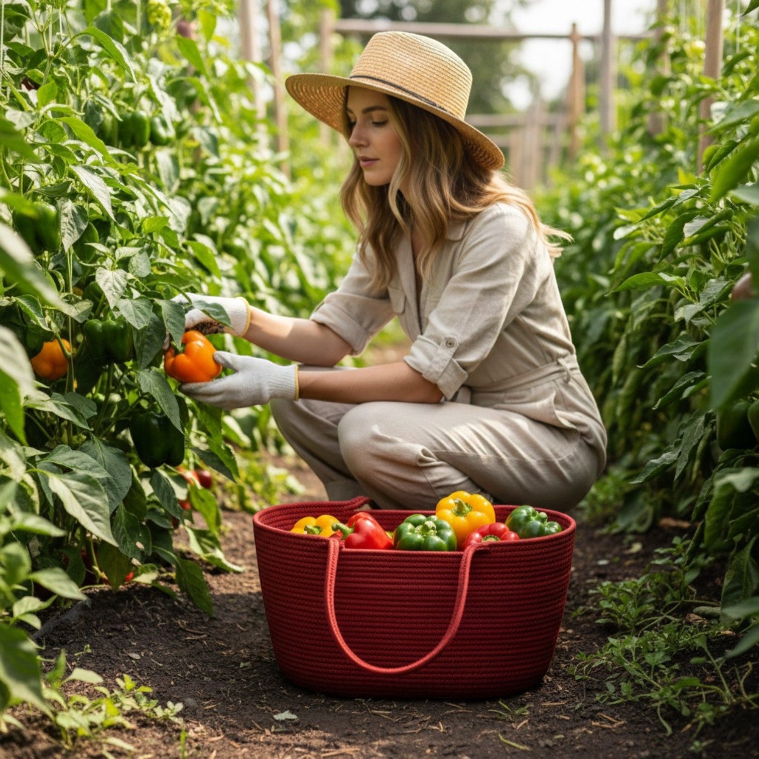 A gardening tote