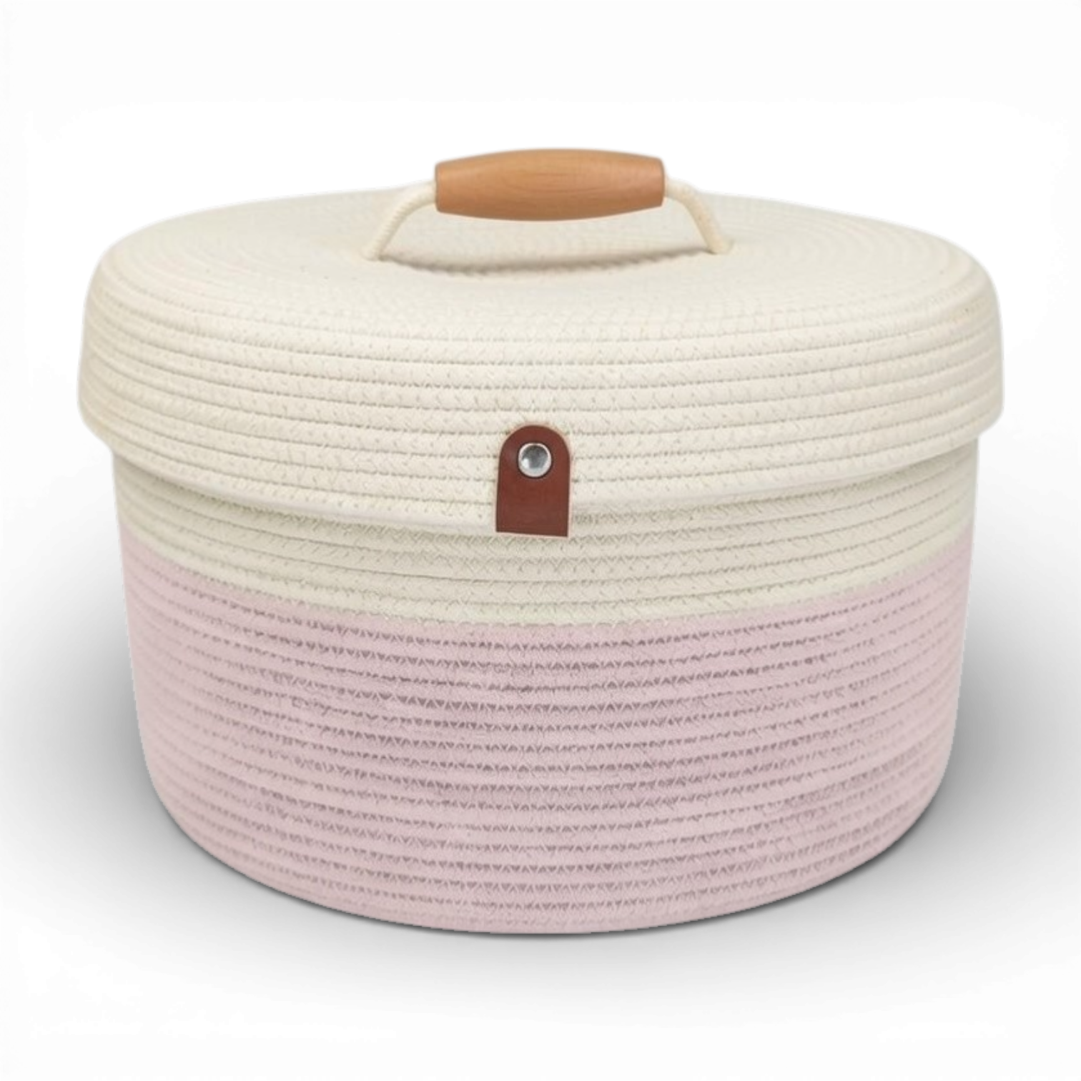 Delphinium w/ Rope Lid, Wood Handle