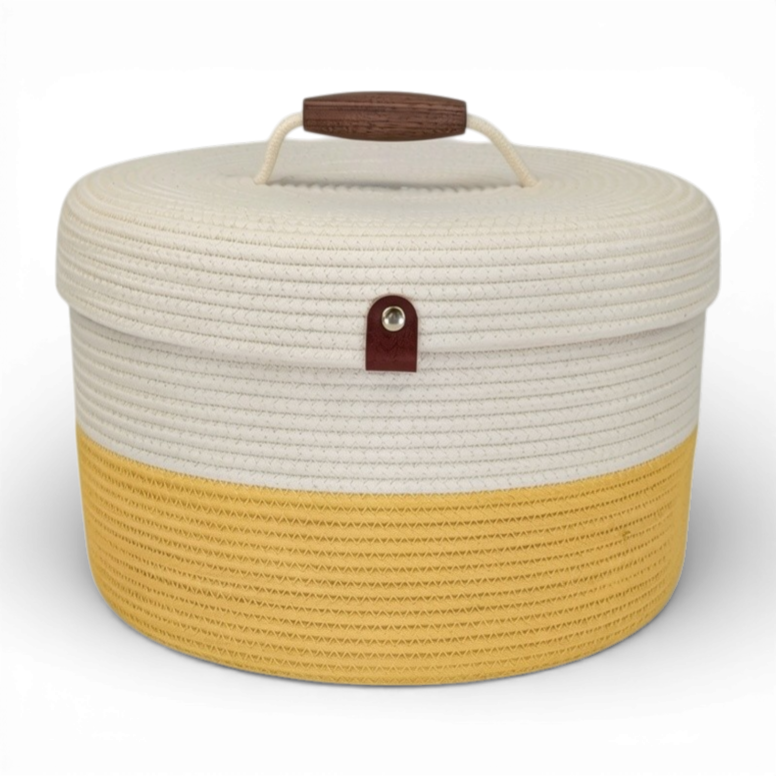 Delphinium w/ Rope Lid, Wood Handle