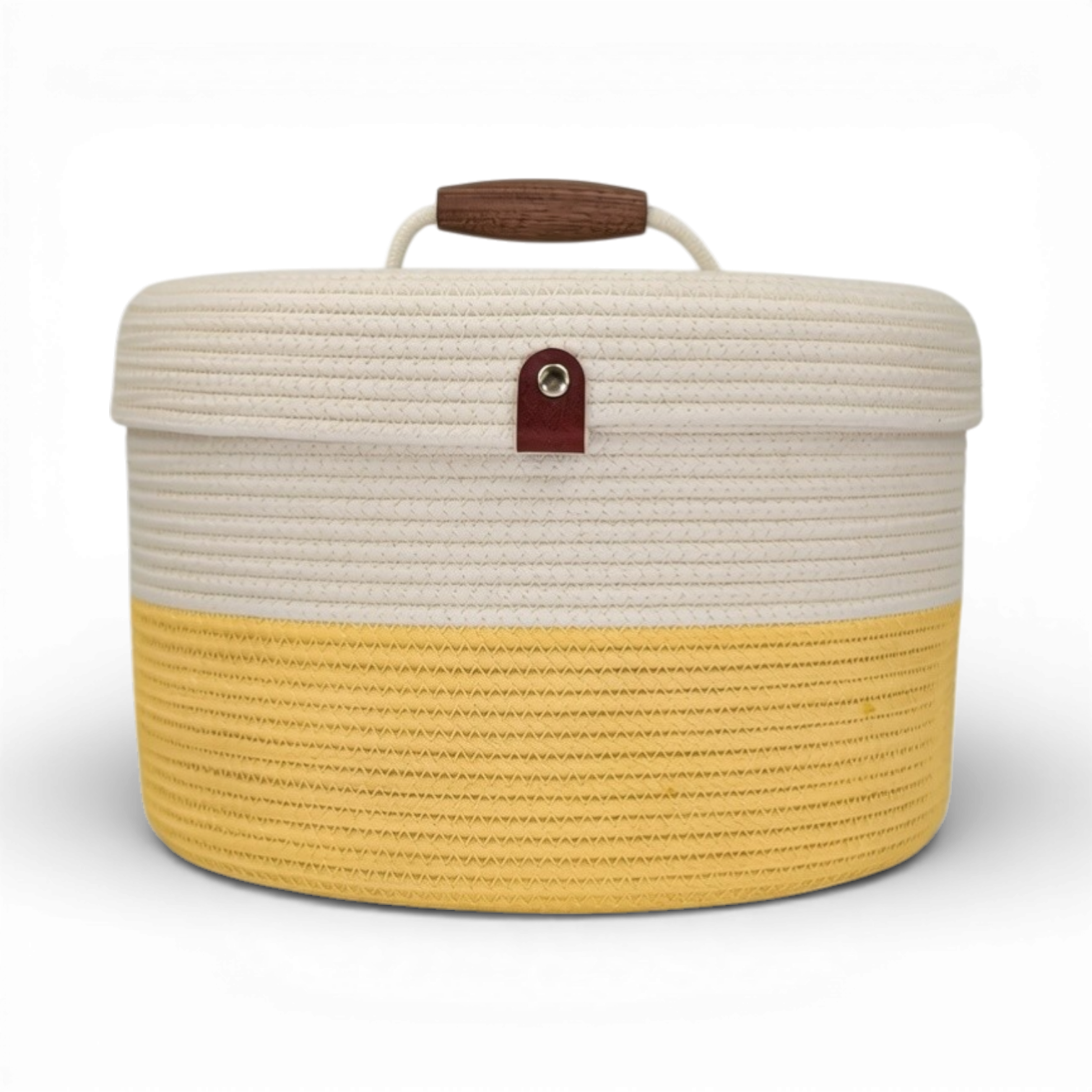 Delphinium w/ Rope Lid, Wood Handle