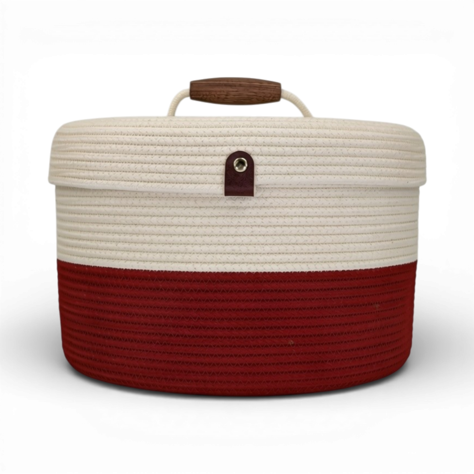 Delphinium w/ Rope Lid, Wood Handle
