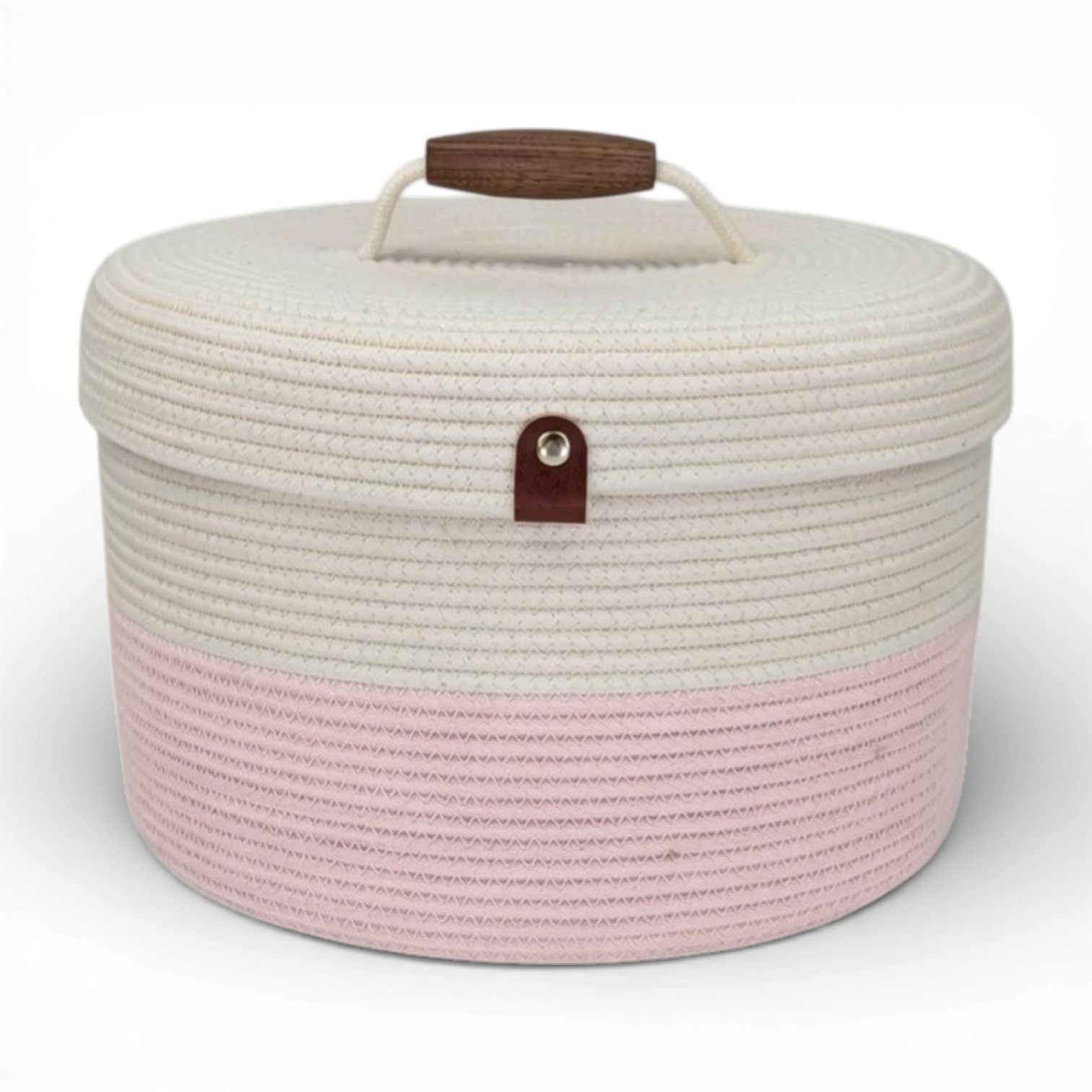 Delphinium w/ Rope Lid, Wood Handle
