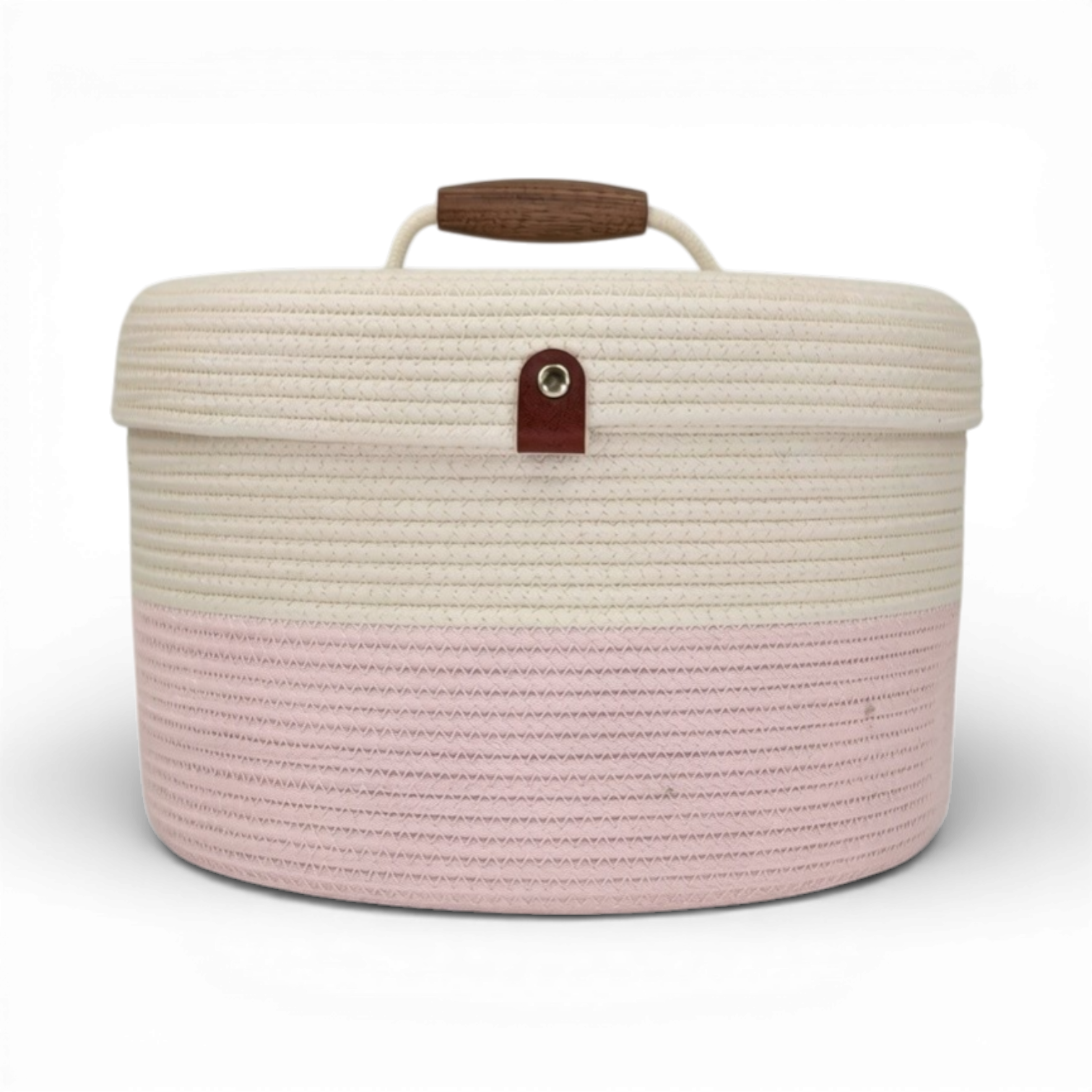 Delphinium w/ Rope Lid, Wood Handle
