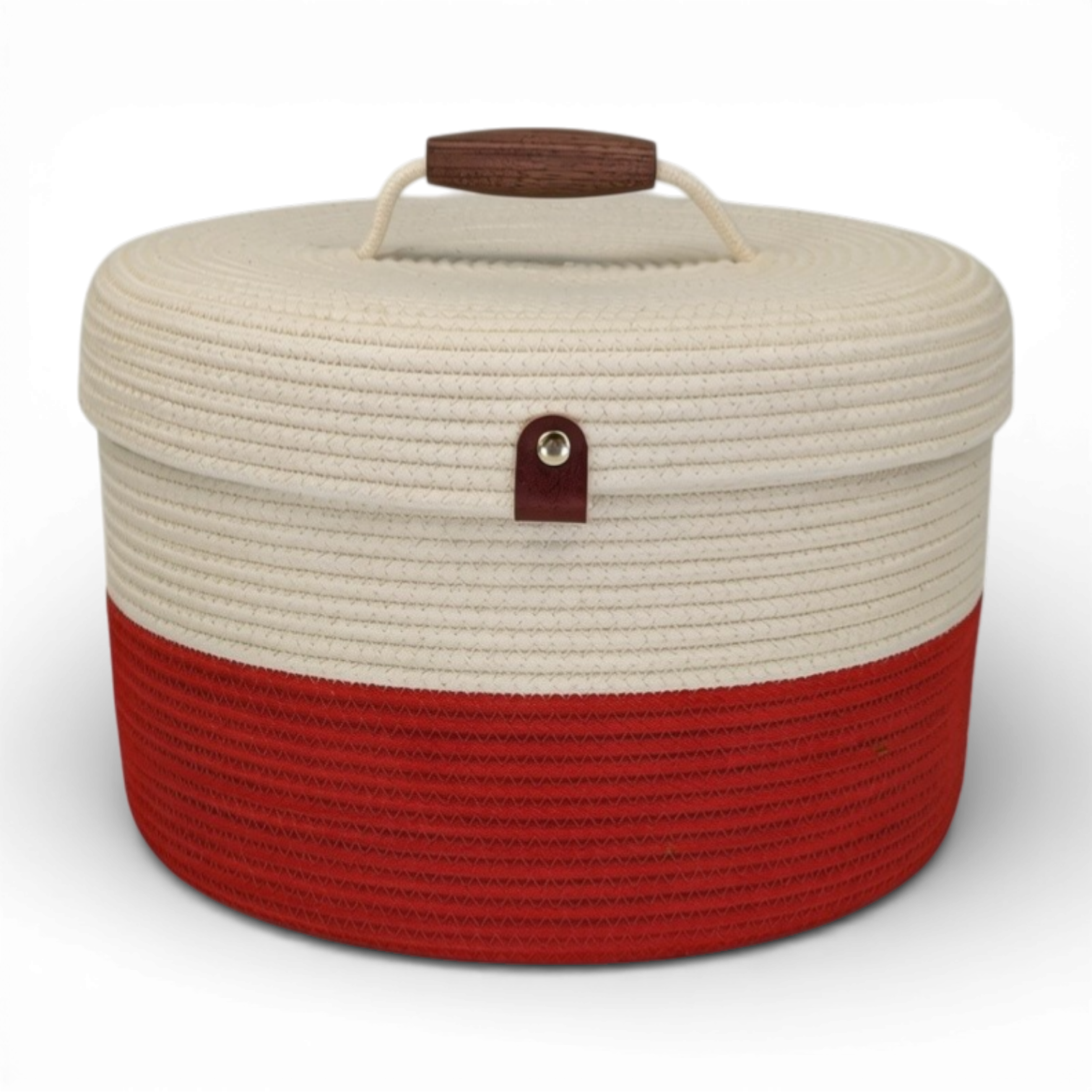 Delphinium w/ Rope Lid, Wood Handle