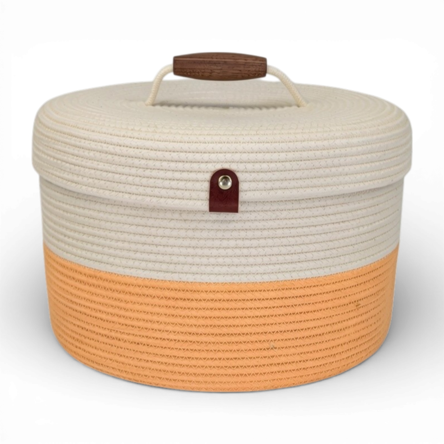 Delphinium w/ Rope Lid, Wood Handle