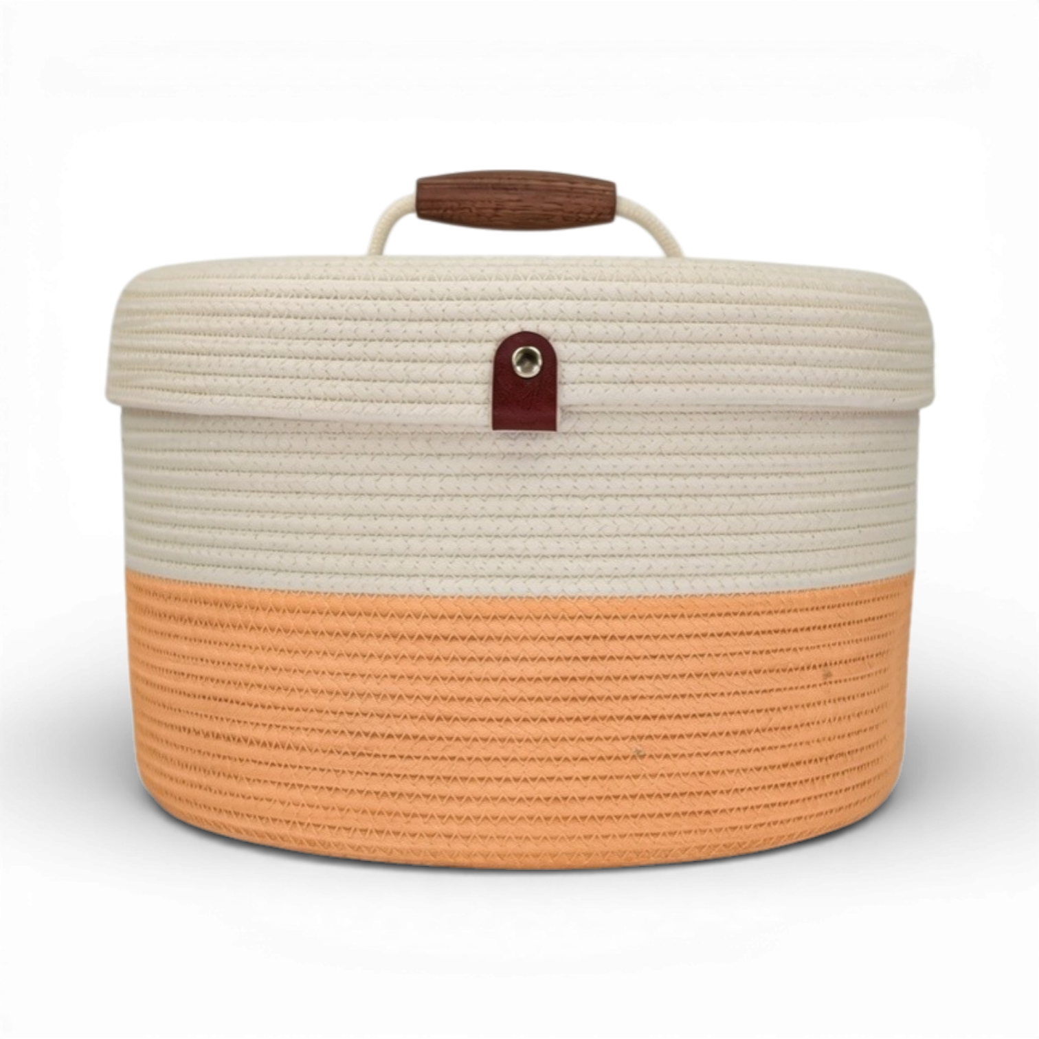 Delphinium w/ Rope Lid, Wood Handle