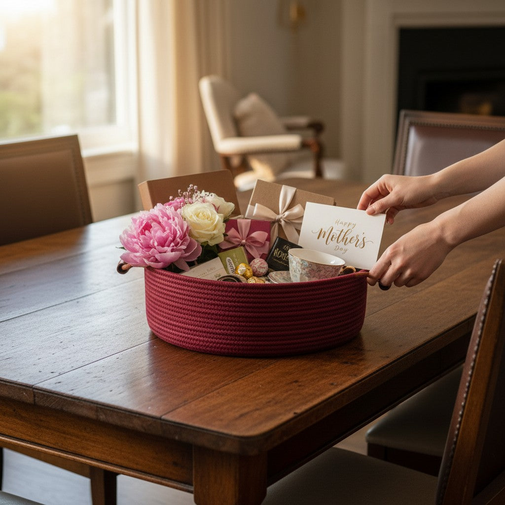 Zinnia Tray w/ Wood Handles