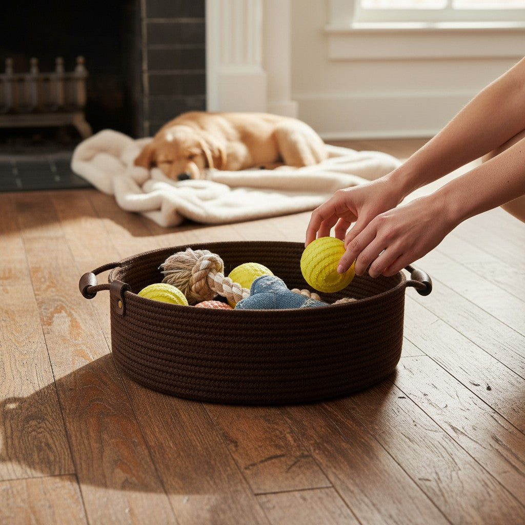 Zinnia Tray w/ Wood Handles